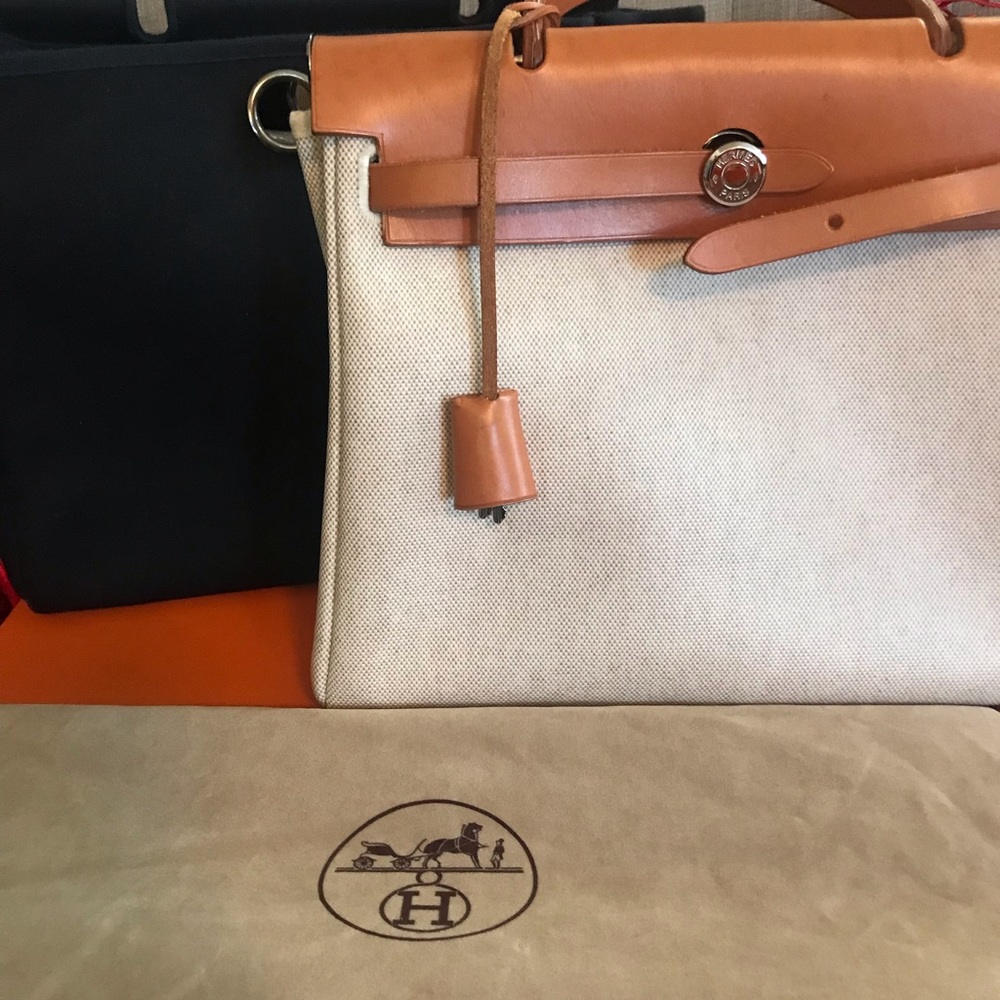 Hermes Herbag Pm with change bag - Picture 10 of 16